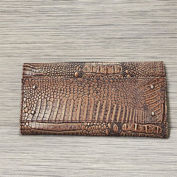 Miche Susan Classic Bag Shell Animal Print Faux Leather Brown Retired - Picture 3 of 6